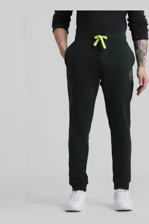 JACK & JONES Green Mid Rise Knitted Sweatpants