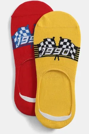 JACK & JONES Pack of 2 Printed No-Show Socks