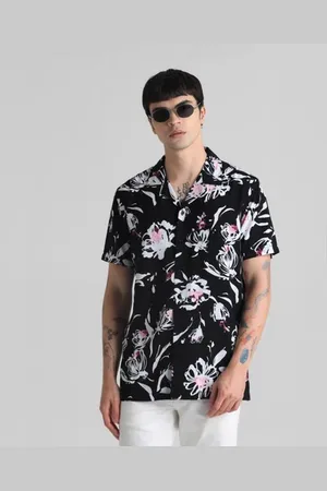 JACK & JONES Black Floral Short Sleeves Shirt