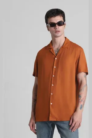 JACK & JONES Brown Short Sleeves Shirt