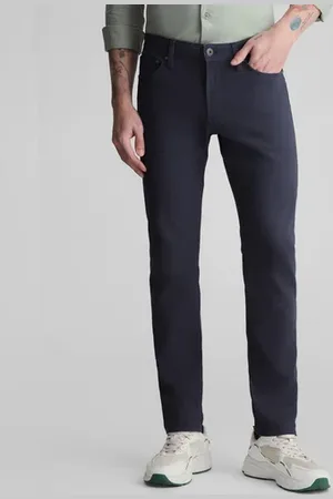 JACK & JONES Navy Blue Low Rise Glenn Slim Fit Jeans