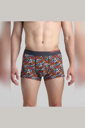 JACK & JONES Red Printed Trunks