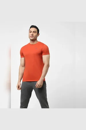 JACK & JONES Rust Logo Print Crew Neck T-shirt