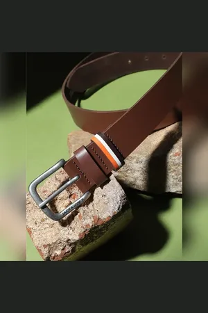 JACK & JONES Brown Leather Belt