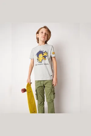 JACK & JONES GARFIELD Grey Graphic Print T-shirt