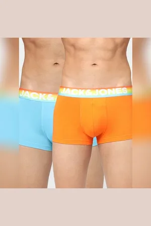 JACK & JONES Pack Of 2 Blue & Orange Trunks