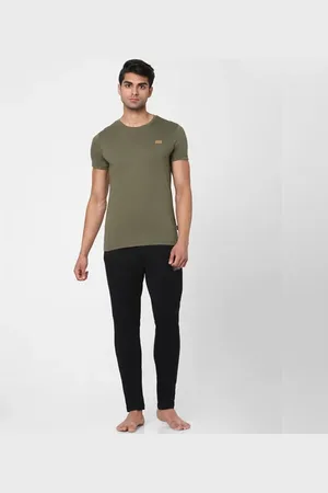 JACK & JONES Green Crew Neck T-shirt