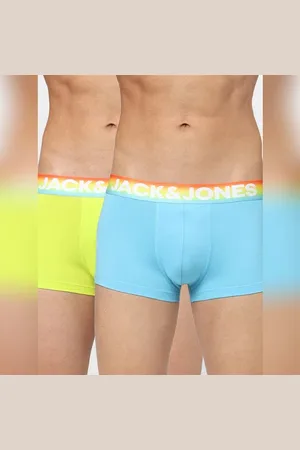 JACK & JONES Pack Of 2 Blue & Yellow Trunks