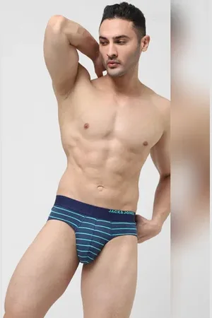 JACK & JONES Blue Striped Briefs