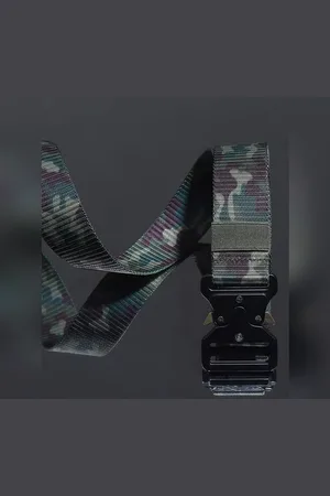 JACK & JONES Green Camo Print Belt