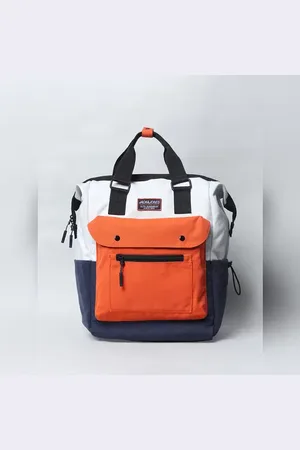 JACK & JONES Blue Colourblocked Backpack