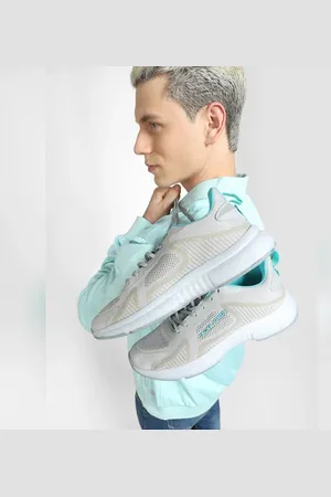 JACK & JONES Grey Logo Print Mesh Sneakers