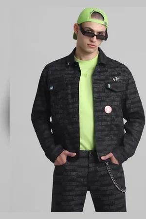JACK & JONES RICK & MORTY Black Printed Co-ord Set Jacket