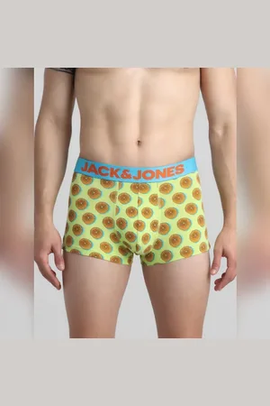 JACK & JONES Lime Green Lemonade Print Trunks