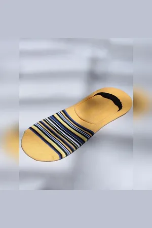 JACK & JONES Yellow Striped No-Show Socks