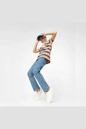 JACK & JONES Boys Light Blue Mid Rise Clark Regular Fit Jeans