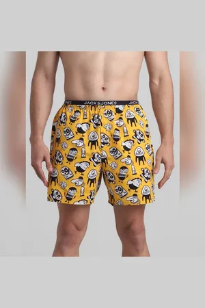 JACK & JONES Yellow Printed Boxers