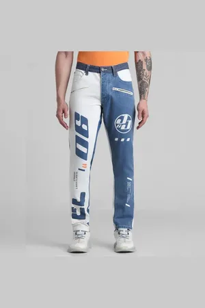 JACK & JONES URBAN RACERS by JACK&JONES White Low Rise Slim Fit Jeans
