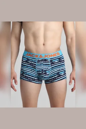 JACK & JONES Blue Striped Print Trunks