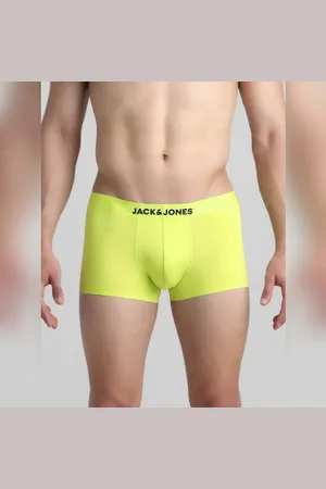 JACK & JONES Lime Yellow Knitted Trunks