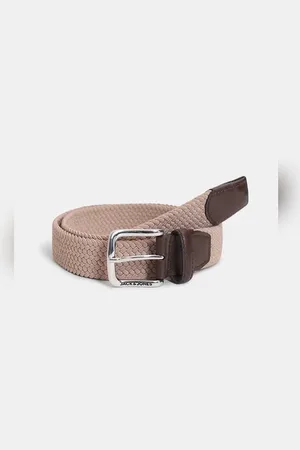JACK & JONES Light Brown Braided Belt