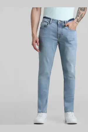 JACK & JONES Light Blue Low Rise Glenn Slim Fit Jeans