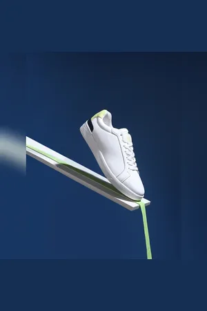 JACK & JONES White Lace-Up Skater Sneakers
