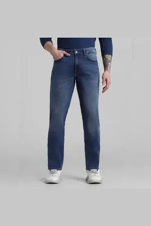 JACK & JONES Blue Low Rise Washed Ben Skinny Jeans
