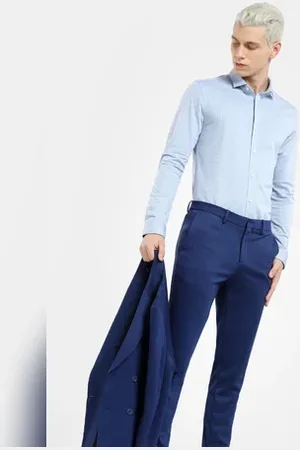 JACK & JONES Blue Knit Full Sleeves Shirt