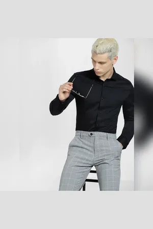 JACK & JONES Black Full Sleeves Shirt