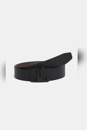 JACK & JONES Black Reversible Leather Belt