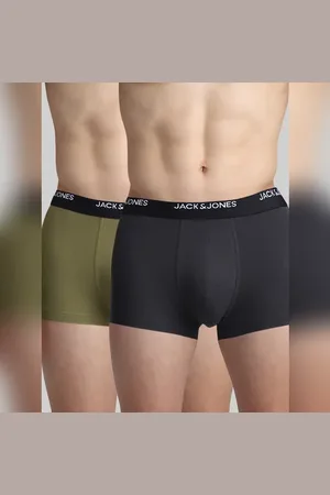 JACK & JONES Pack Of 2 Dark Grey & Green Trunks