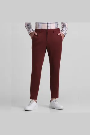 JACK & JONES Maroon Knitted Co-ord Set Trousers