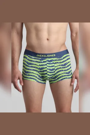 JACK & JONES Green Printed Trunks