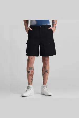 JACK & JONES Black Low Rise Slim Fit Cargo Shorts