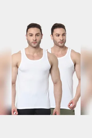 JACK & JONES Pack Of 2 White Vests