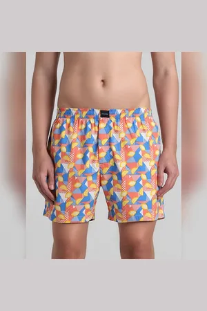JACK & JONES White Lemonade Print Cotton Boxers