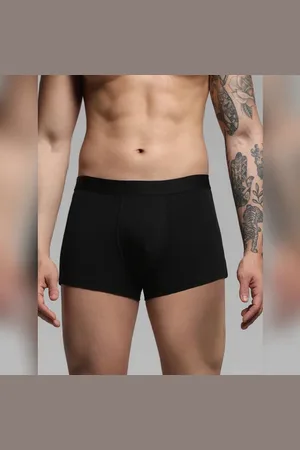 JACK & JONES Black Cotton Modal Trunks