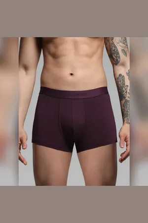 JACK & JONES Dark Purple Supima Cotton Trunks