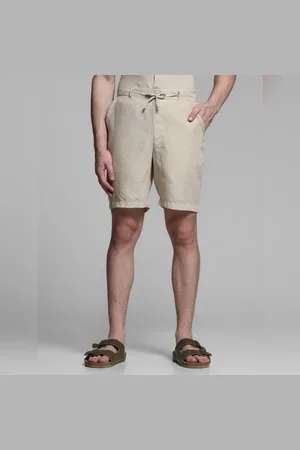 JACK & JONES Beige Mid Rise Co-ord Set Shorts