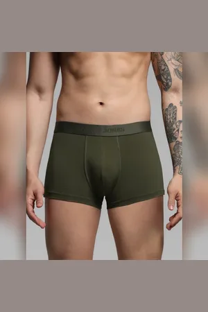JACK & JONES Dark Green Supima Cotton Trunks