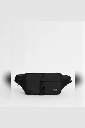 JACK & JONES Black Mesh Bumbag