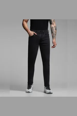 JACK & JONES Black Low Rise Glenn Slim Fit Jeans