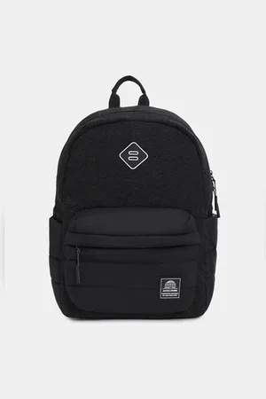 JACK & JONES Dark Grey Herringbone Backpack