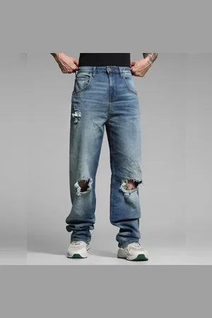 JACK & JONES Blue High Rise Dario Loose Fit Jeans