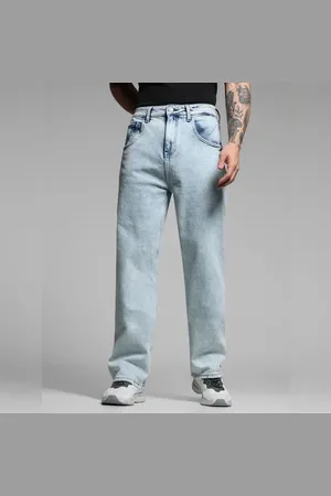 JACK & JONES Light Blue High Rise Dario Loose Fit Jeans