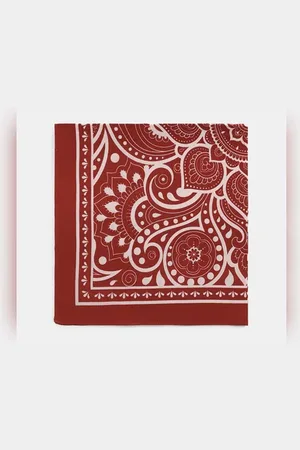 JACK & JONES Red Printed Scarf