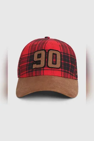 JACK & JONES Red Varsity Suede Baseball Cap