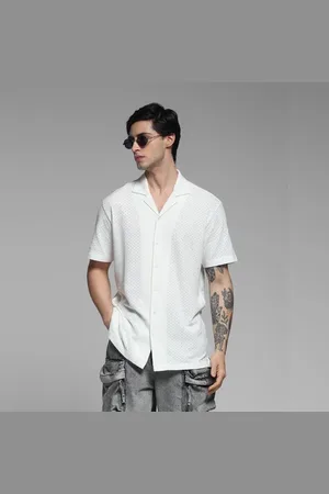 JACK & JONES White Resort Collar Shirt