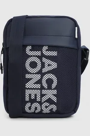 JACK & JONES Navy Blue Mesh Detail Sling Bag